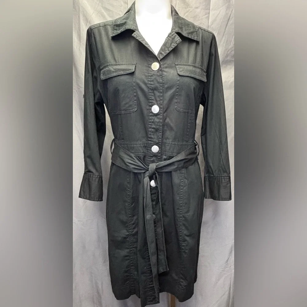 Hope & Honey Black Tie waist Shirt Dress Size 8